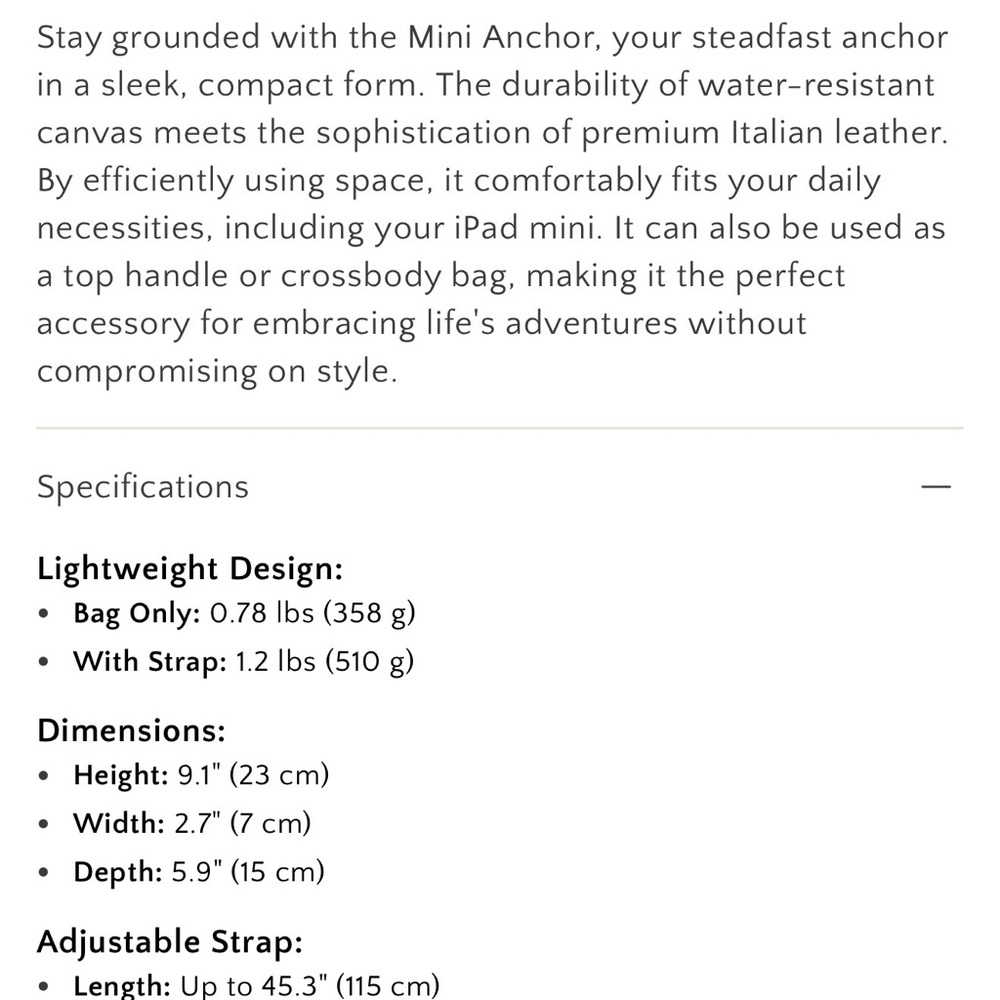 Oleada Mini Anchor Bag - Picture 9 of 11